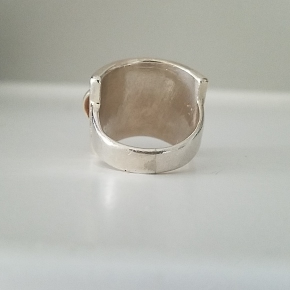 Silver Stamped Ring - Picture 4 of 4